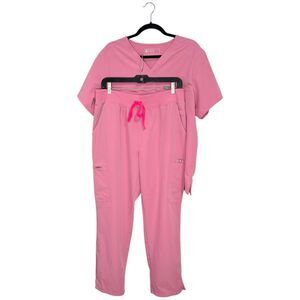 Figs Pink Scrub Set